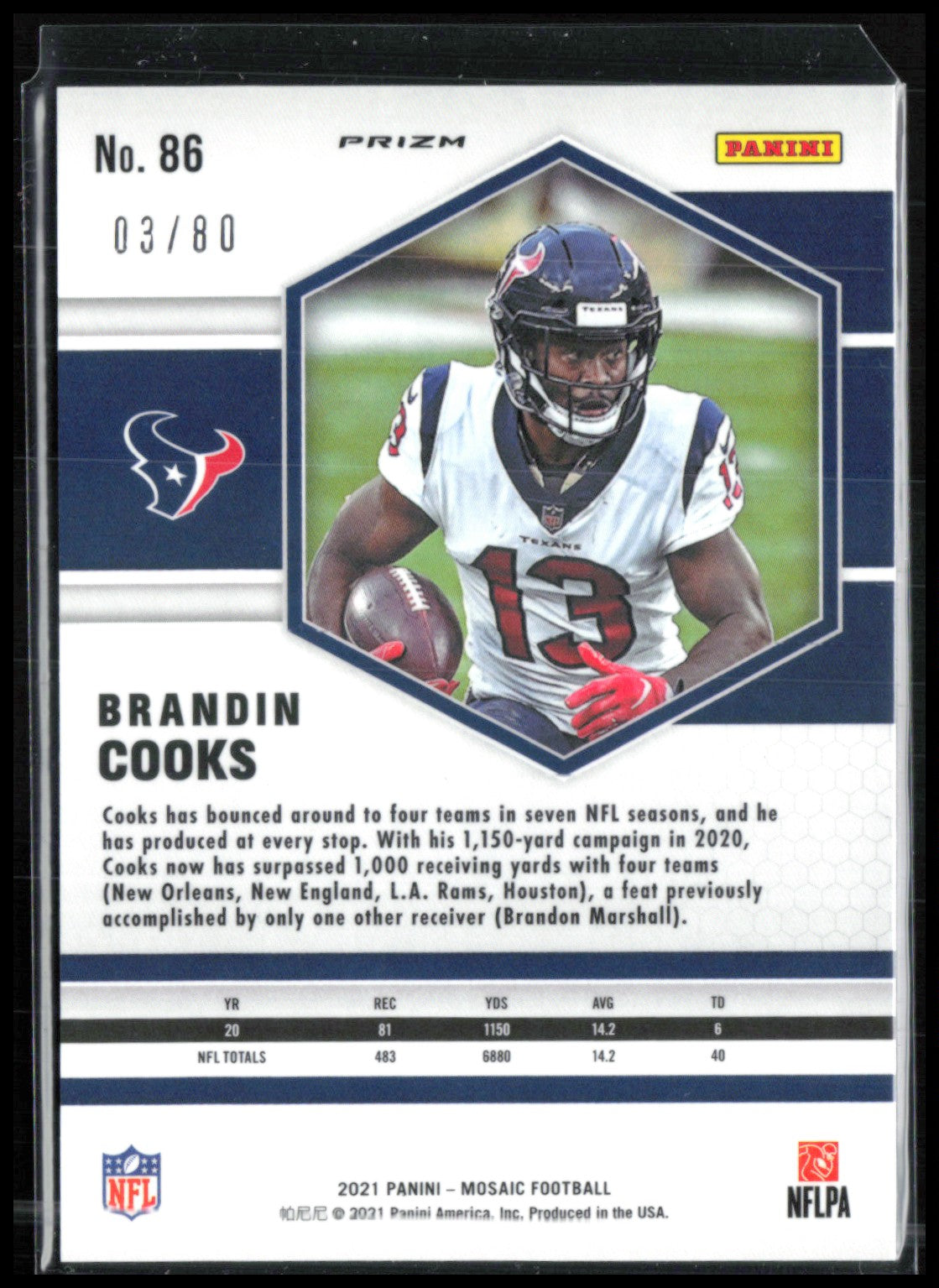Brandin Cooks Red Yellow Choice /80