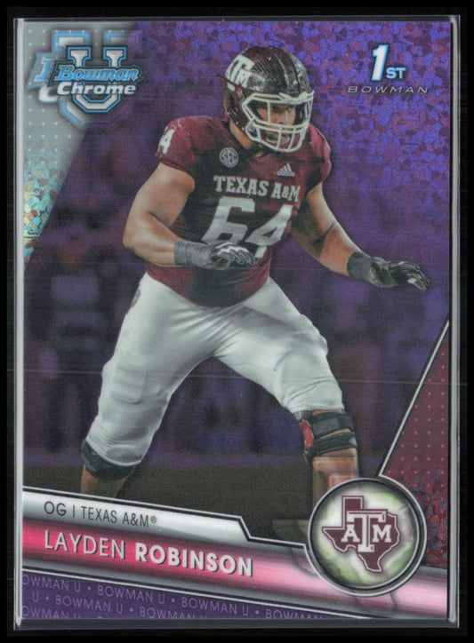 Layden Robinson 1st Bowman Purple Mini Diamond /399