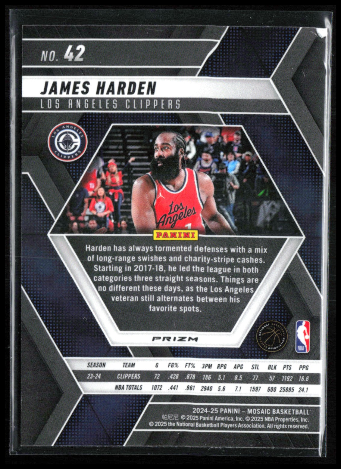 James Harden Mosaic Prizm