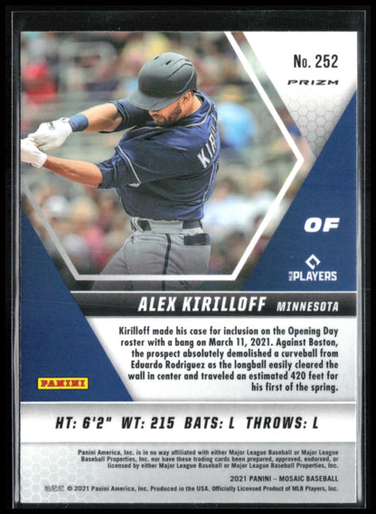 Alex Kirilloff RC Mosaic Prizm