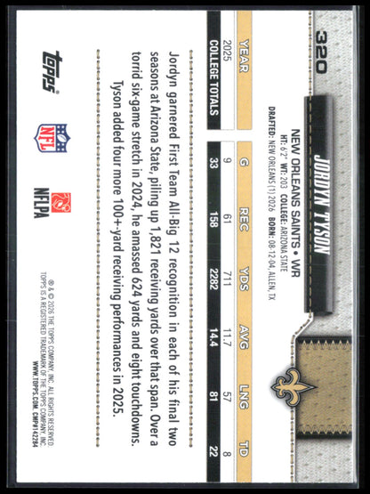 Jordyn Tyson RC
