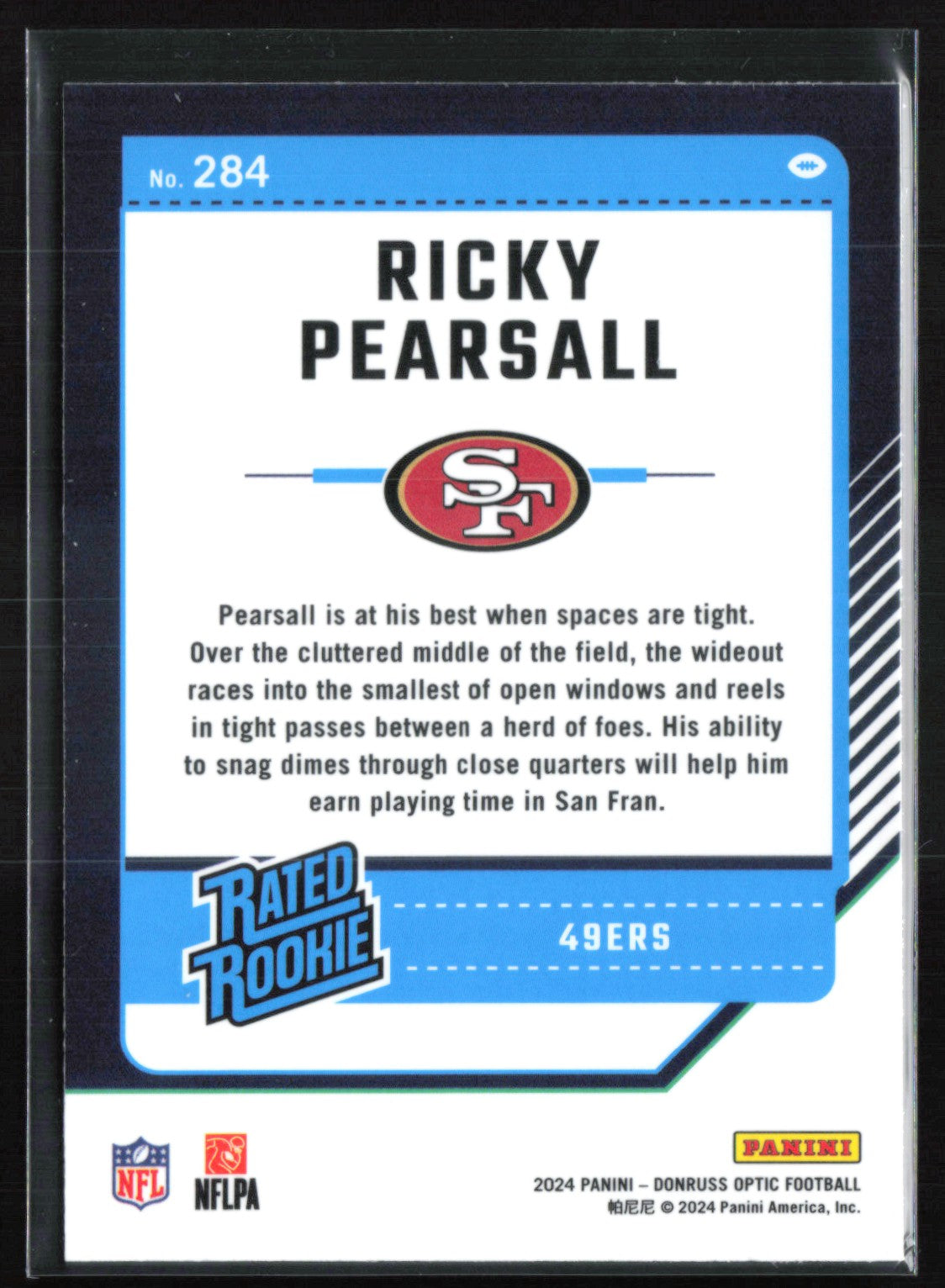 Ricky Pearsall RC Optic Rated Rookie