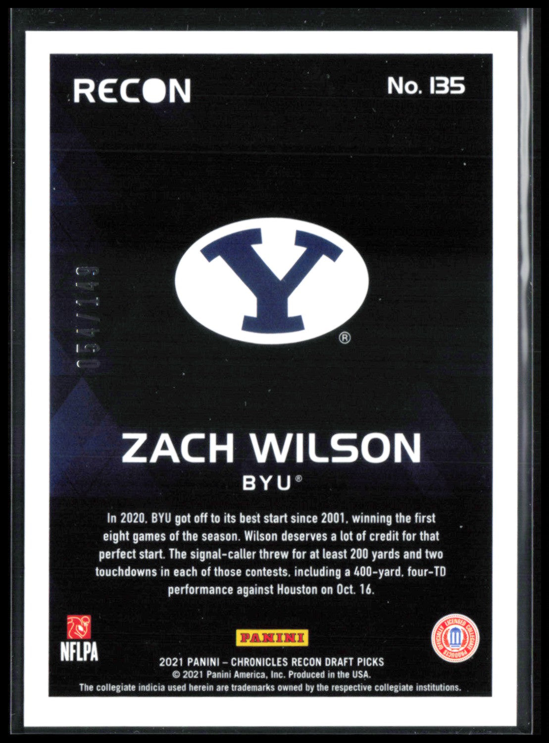 Zach Wilson RC Red /149