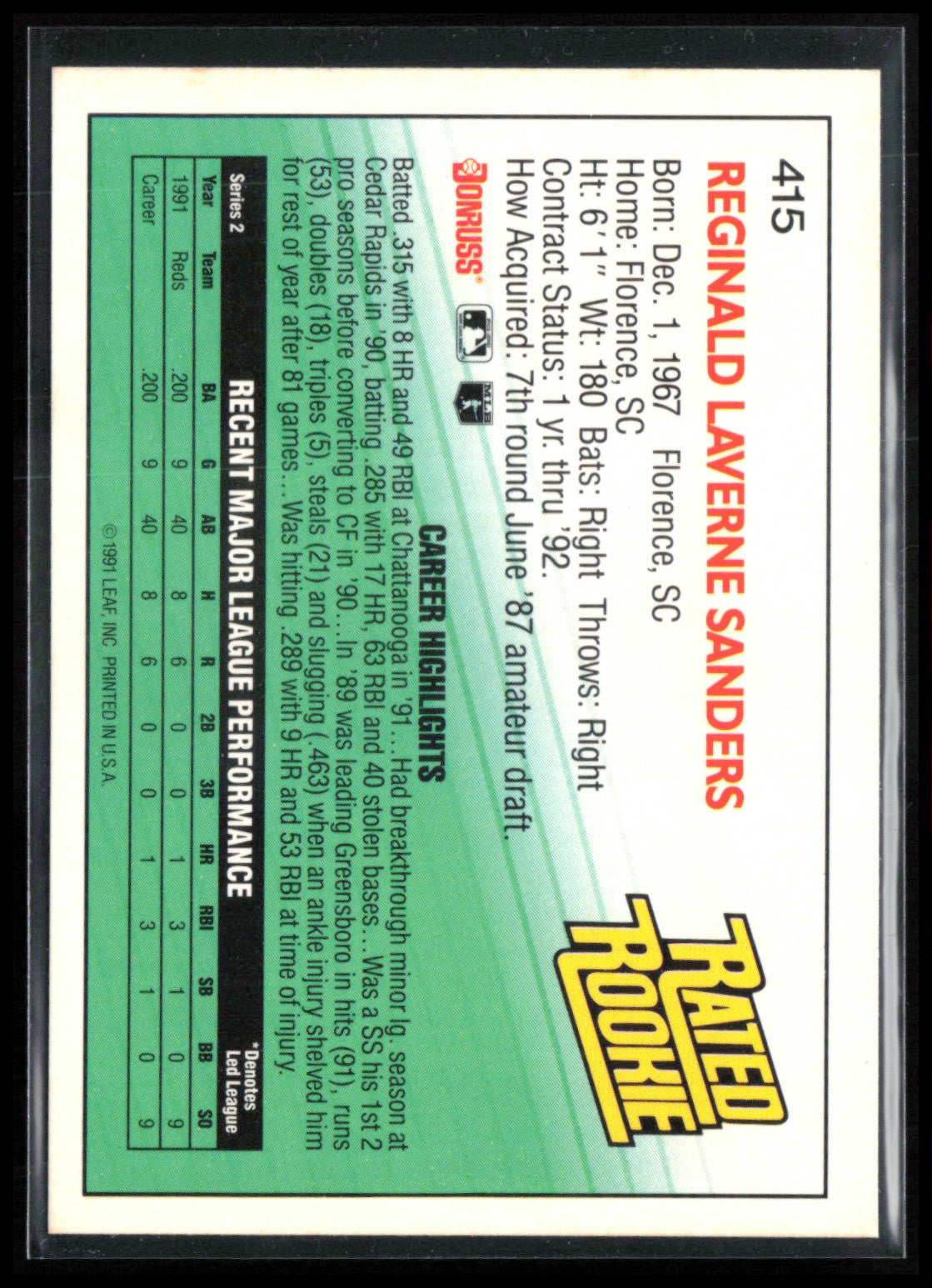Reggie Sanders RC