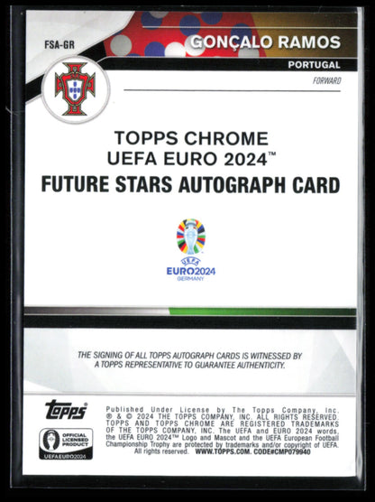 Goncalo Ramos Auto Sapphire 2024 Future Stars Autograph