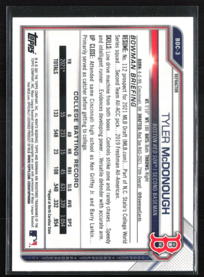 Tyler McDonough 1st Bowman Refractor