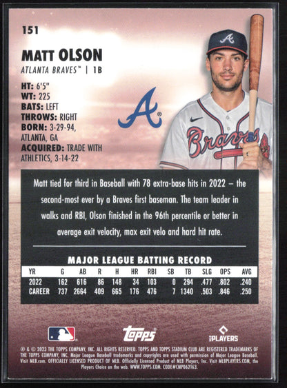 Matt Olson Red Foil