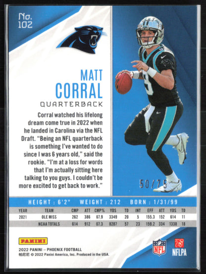 Matt Corral RC Yellow /75