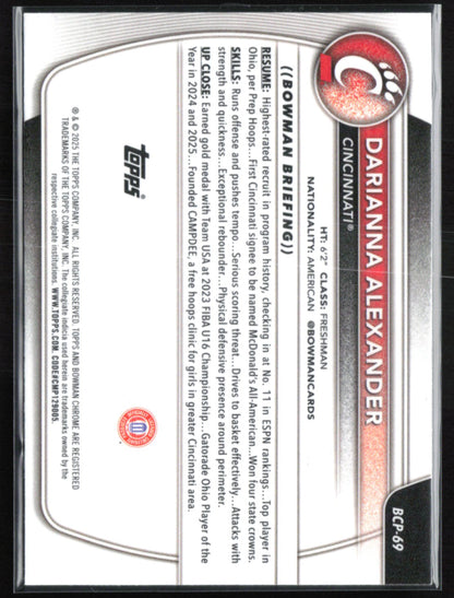 Darriana Alexander 1st Bowman /399