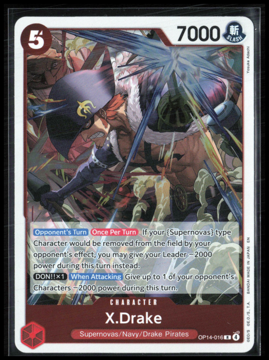 X.Drake Rare Holo (One Piece)