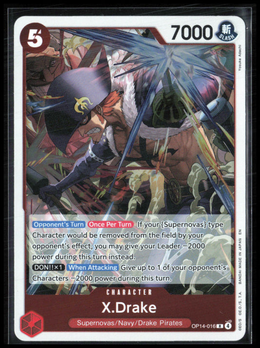 X.Drake Rare Holo (One Piece)