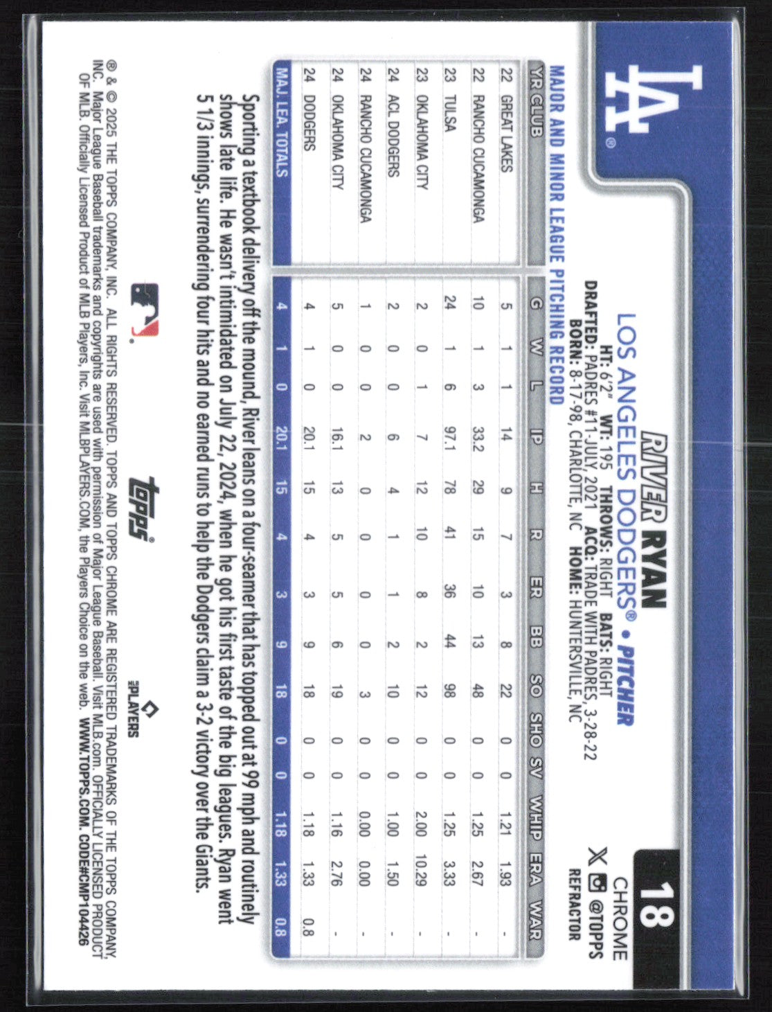River Ryan RC Refractor