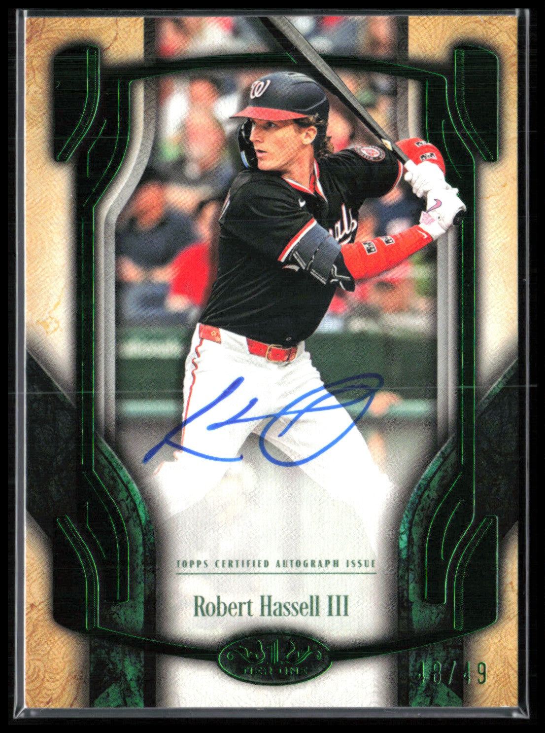 Robert Hassell III Auto /49 Emerald Break Out Autograph