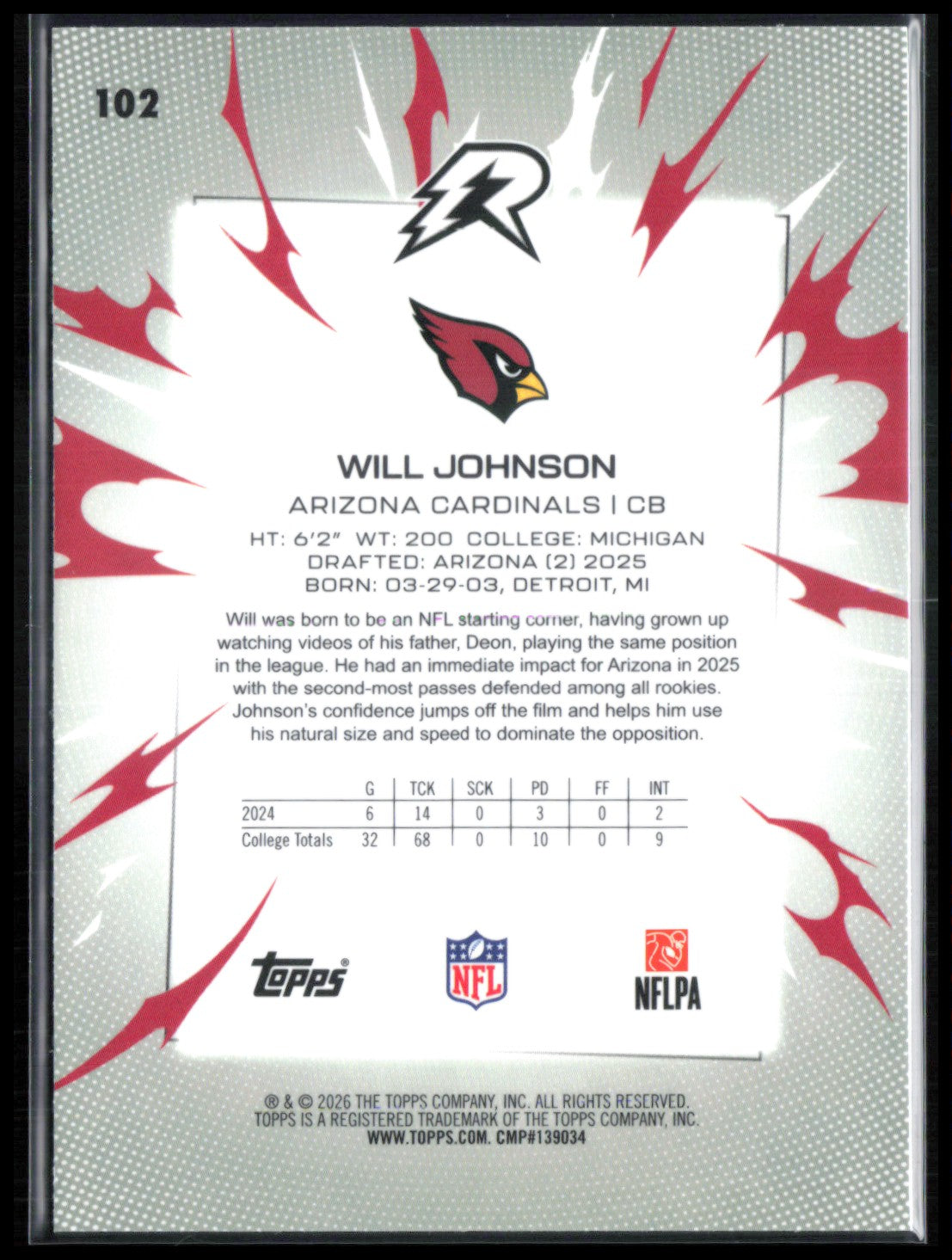 Will Johnson RC Blue Orange