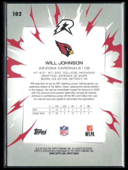 Will Johnson RC Blue Orange