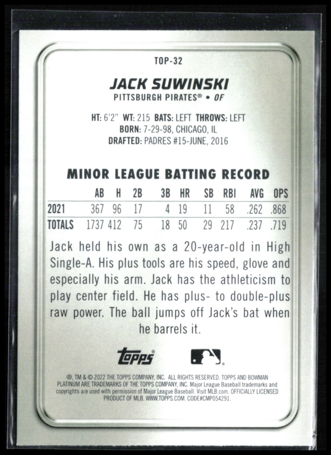 Jack Suwinski Crackle Foil
