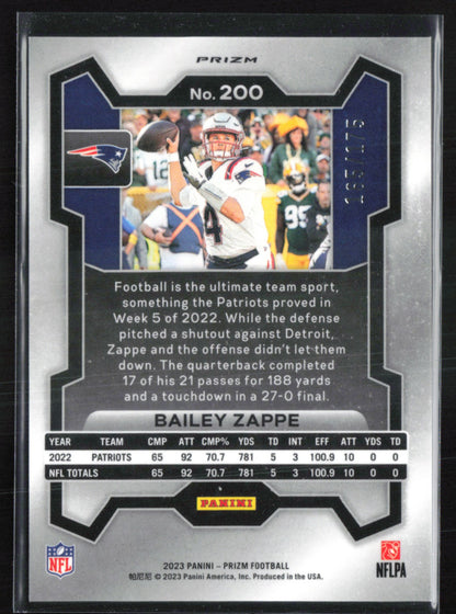 Bailey Zappe Hyper /275