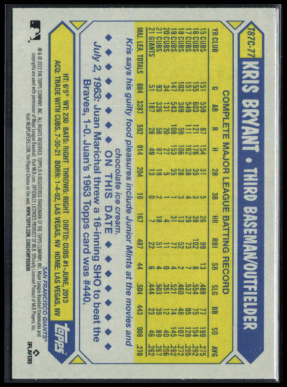 Kris Bryant Silver Pack Mojo