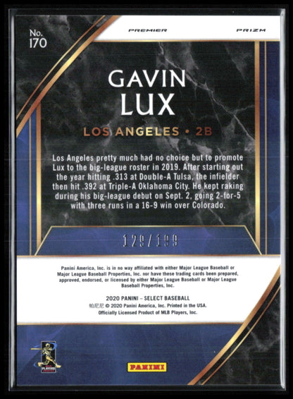Gavin Lux RC Red /199 Premier