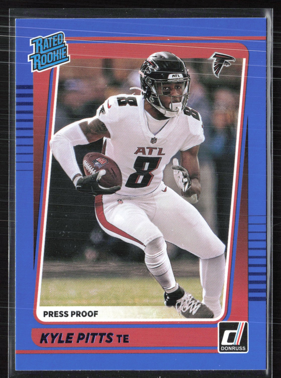Kyle Pitts RC Press Proof Blue