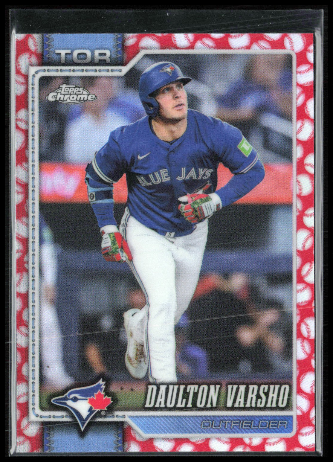 Daulton Varsho Baseball Seams Refractor