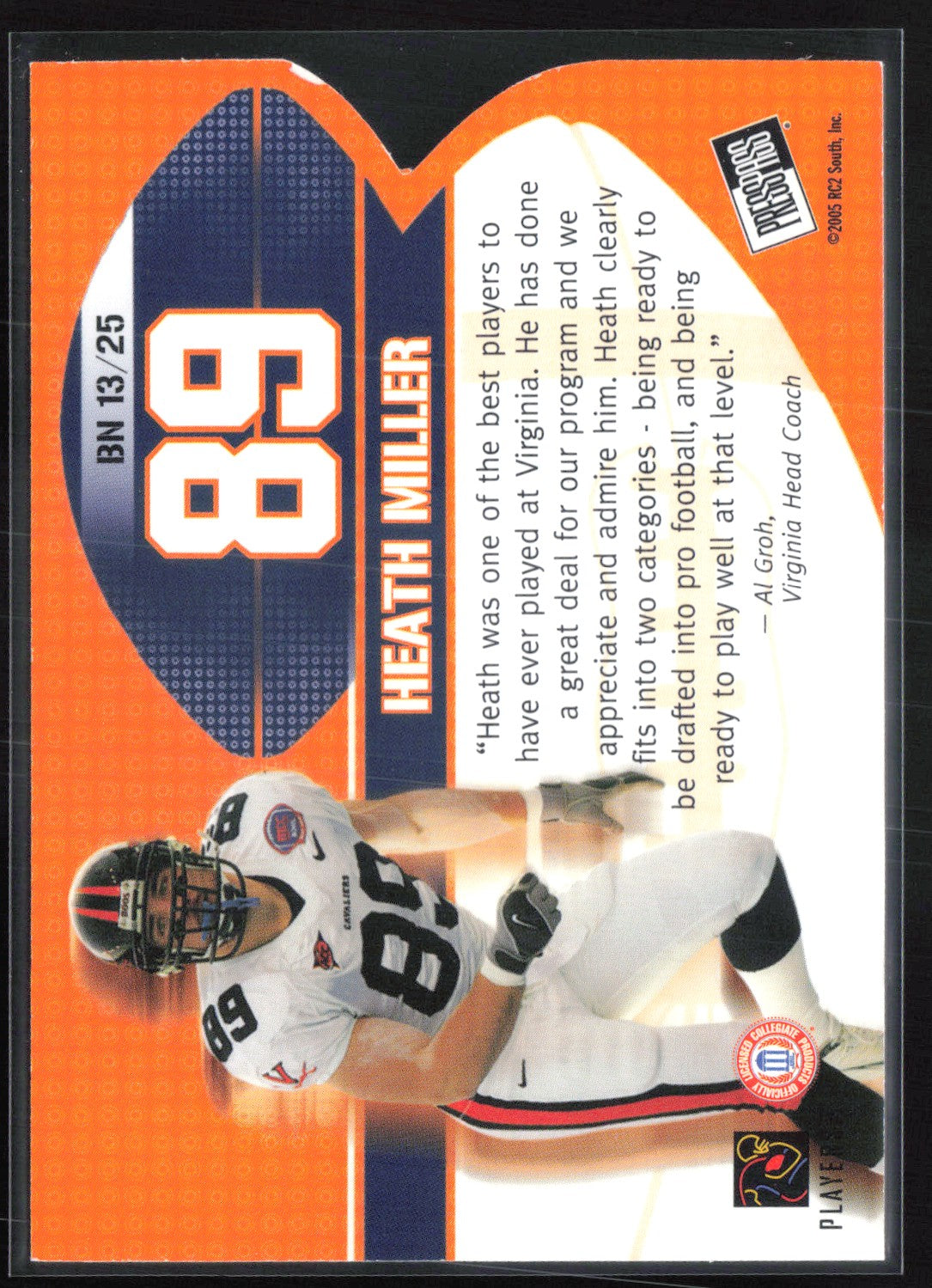 Heath Miller Big Numbers /25 Die-Cut