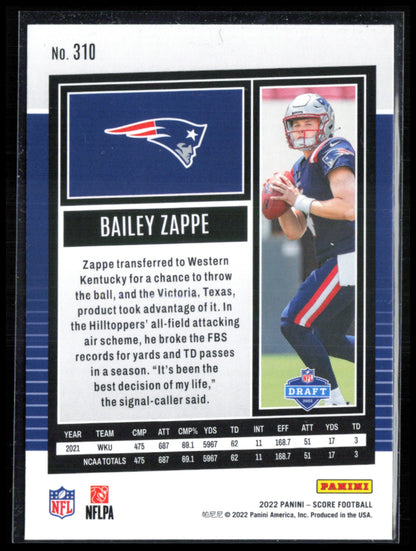 Bailey Zappe RC