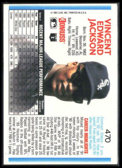 Bo Jackson 1992 Donruss