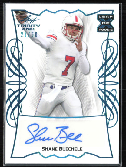 Shane Buechele RC Auto /50 2021 Leaf Trinity