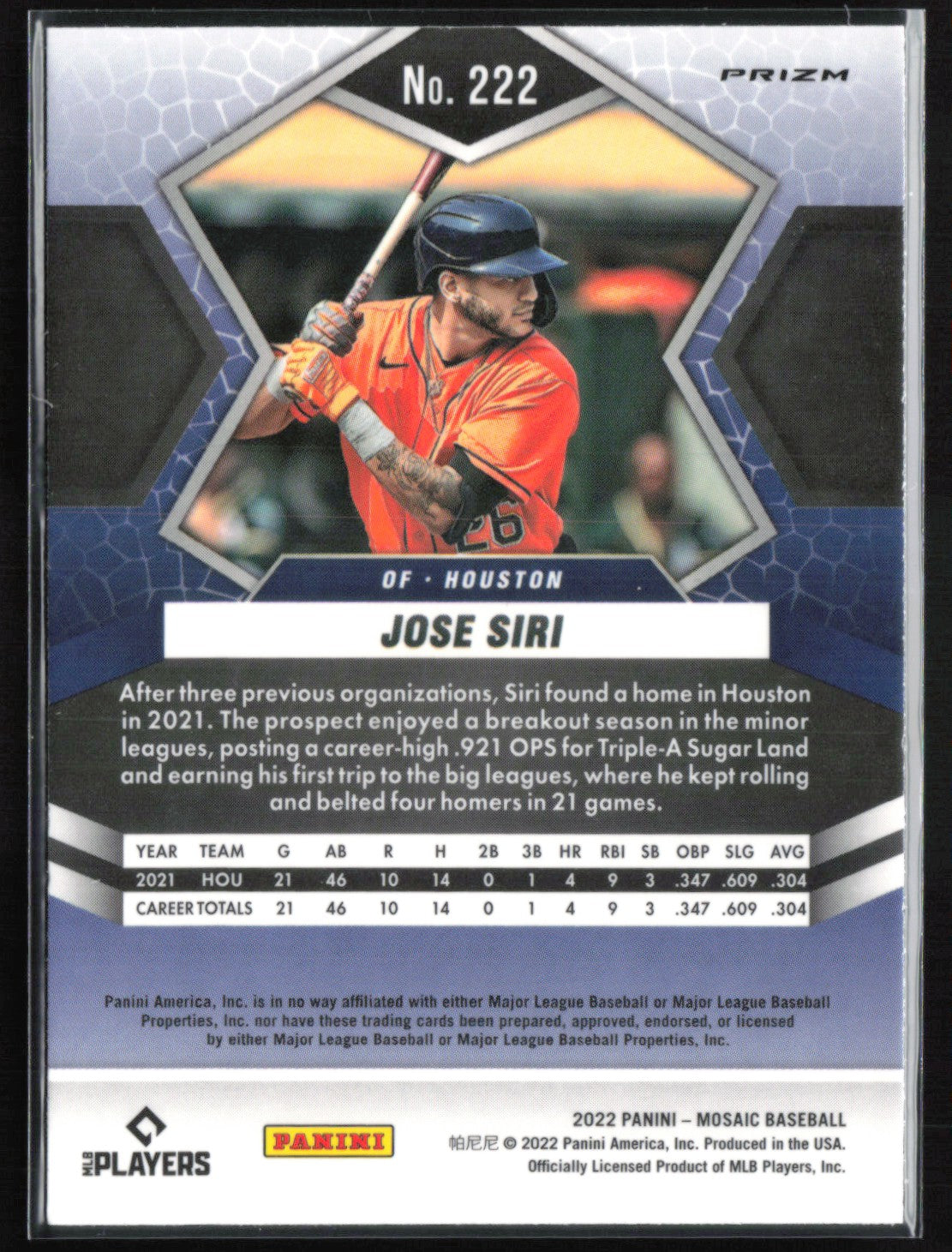Jose Siri RC Mosaic Prizm