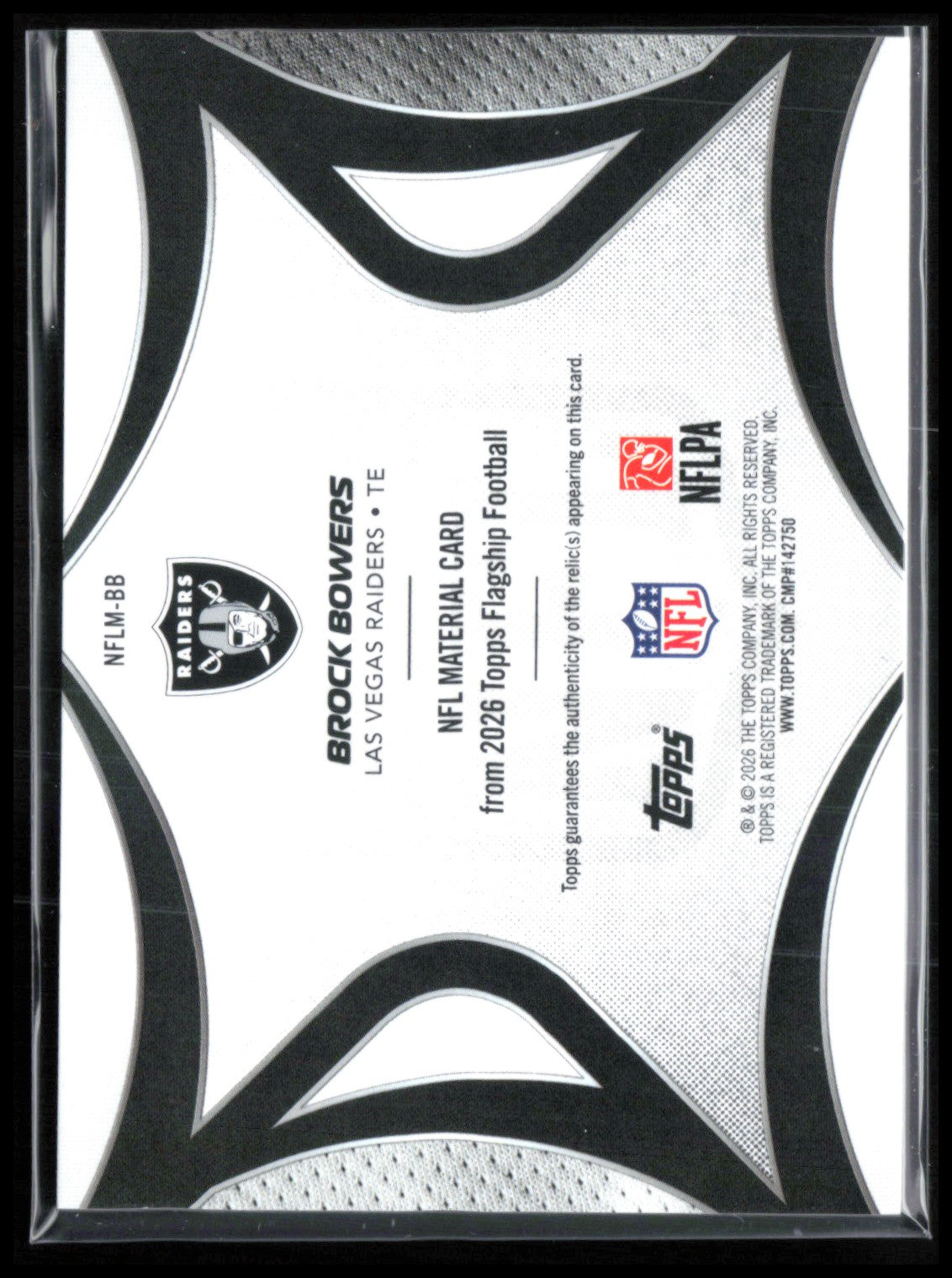 Brock Bowers Player-Worn Relic