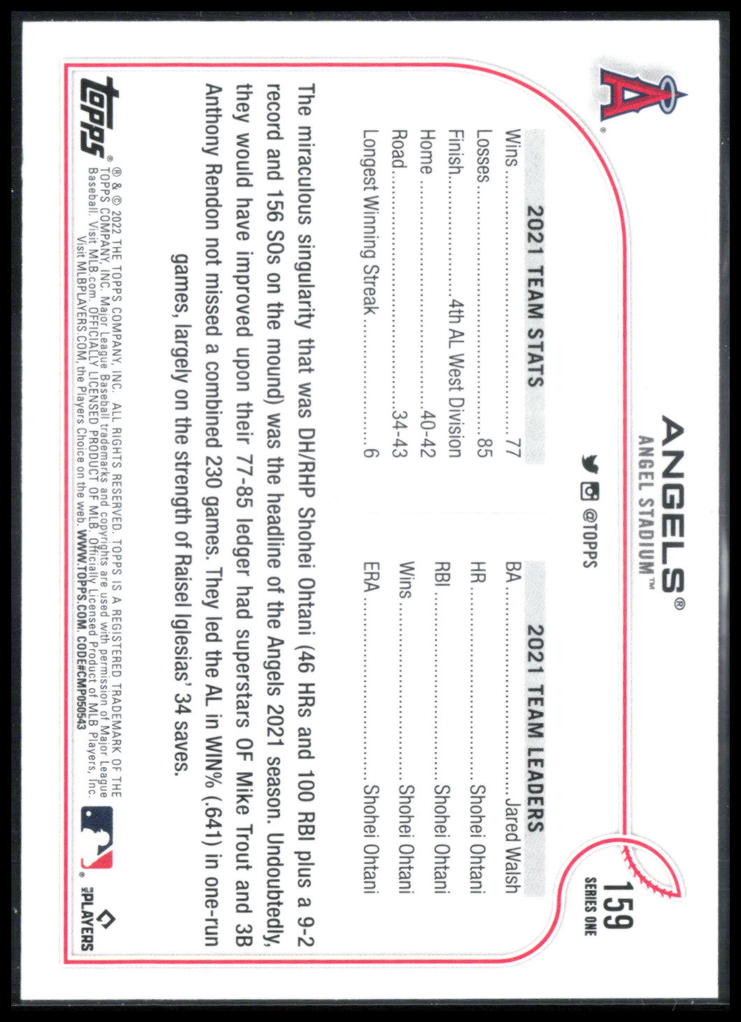 Angels American League