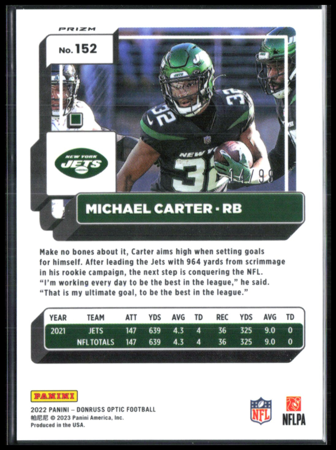 Michael Carter Red Holo /99