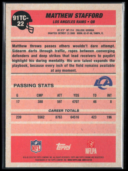 Matthew Stafford Mojo