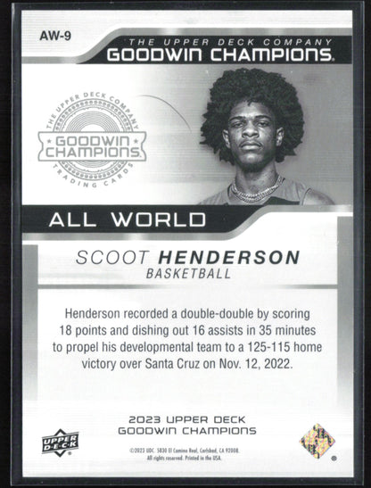 Scoot Henderson All World