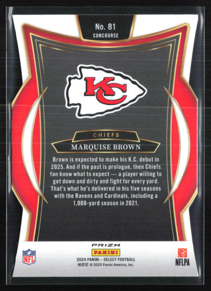 Marquise Brown Silver Die-Cut