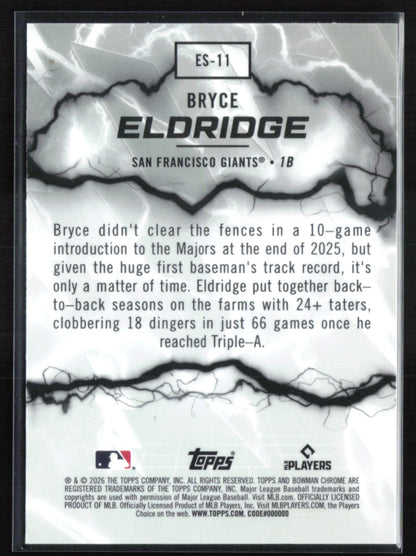 Bryce Eldridge RC Electric Sluggers
