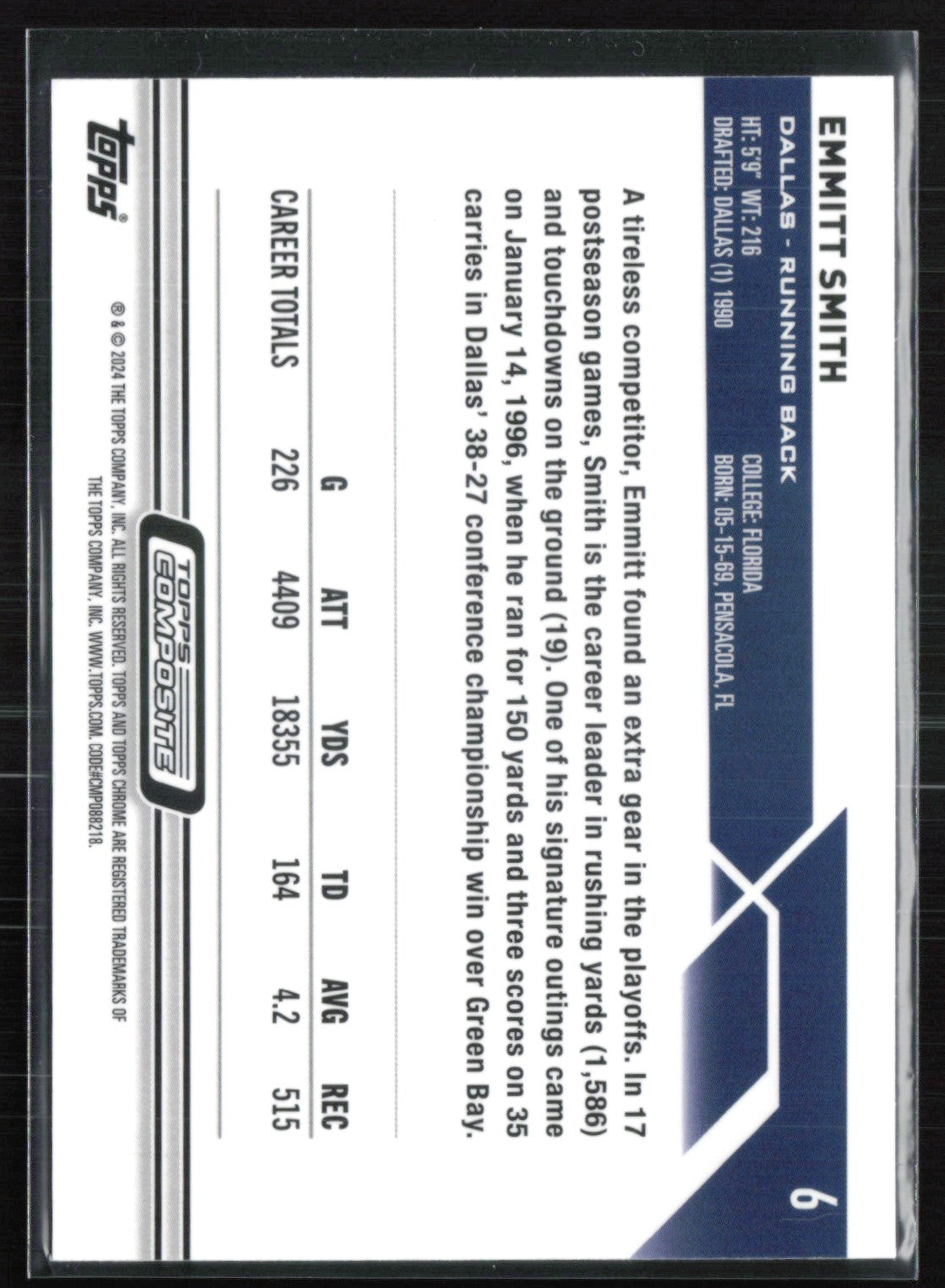 Emmitt Smith Checkerboard