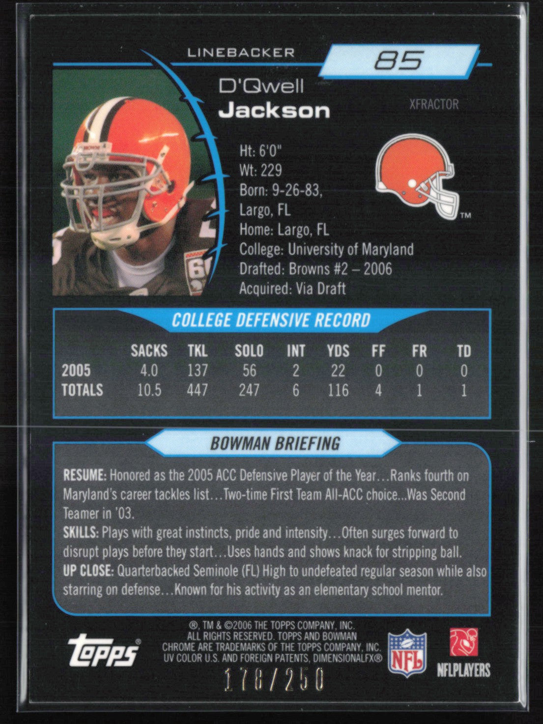 D'Qwell Jackson RC /250 X-Fractor