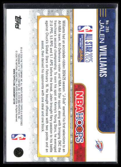 Jalen Williams Basketball Parallel
