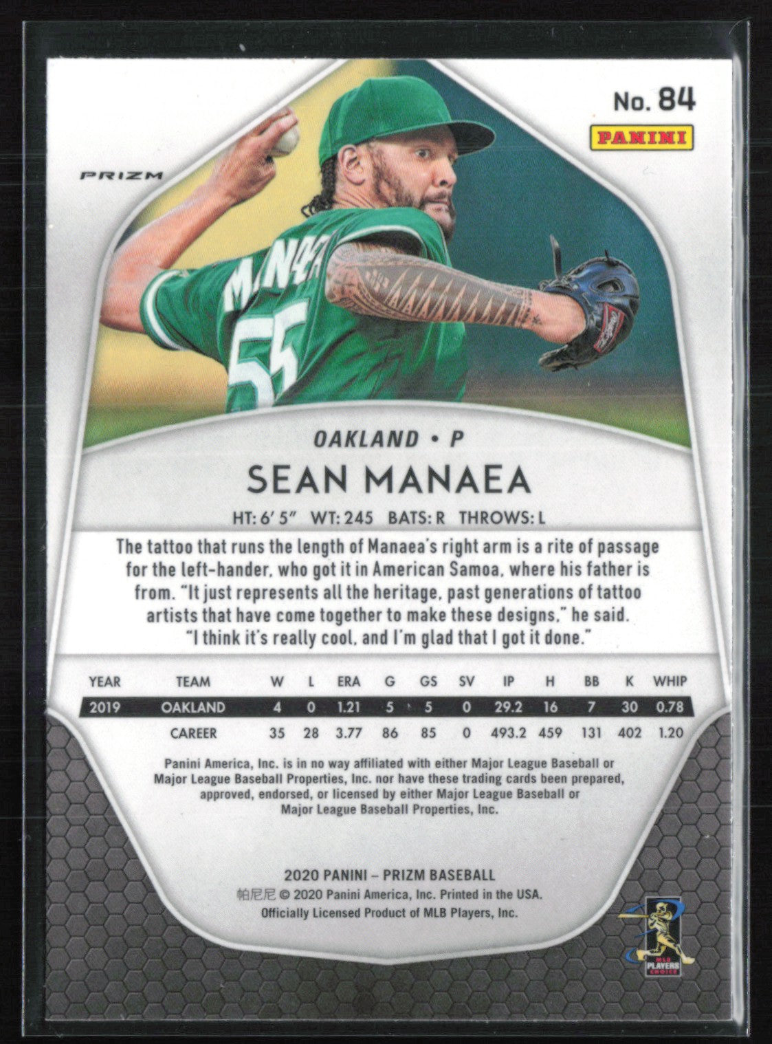 Sean Manaea Teal Wave