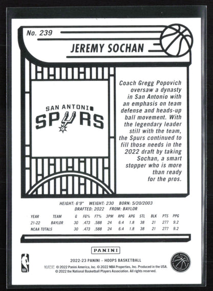 Jeremy Sochan RC
