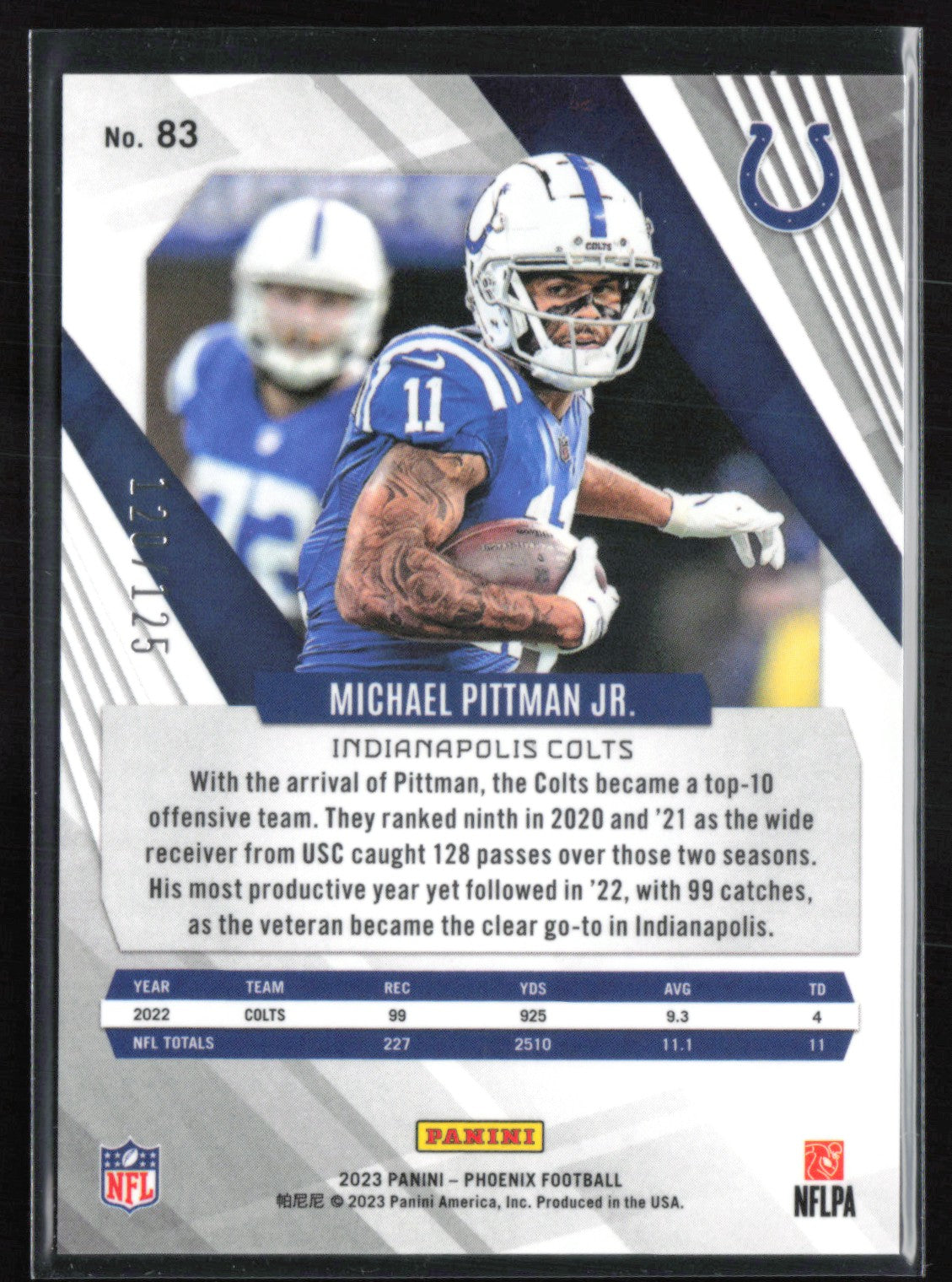 Michael Pittman Jr. Aqua /125