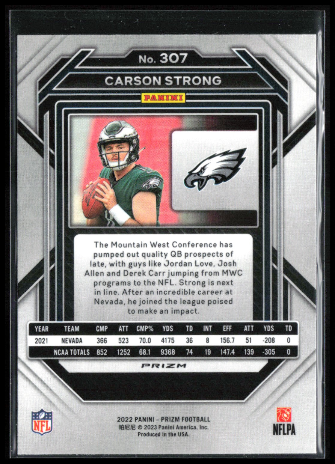 Carson Strong RC Silver Prizm