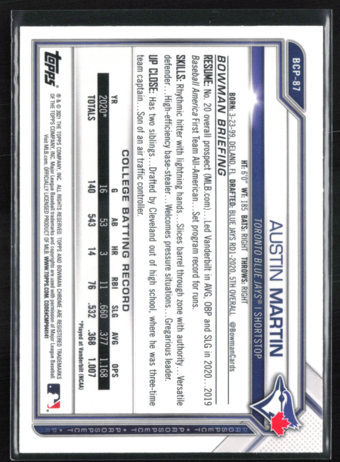 Austin Martin 1st Bowman