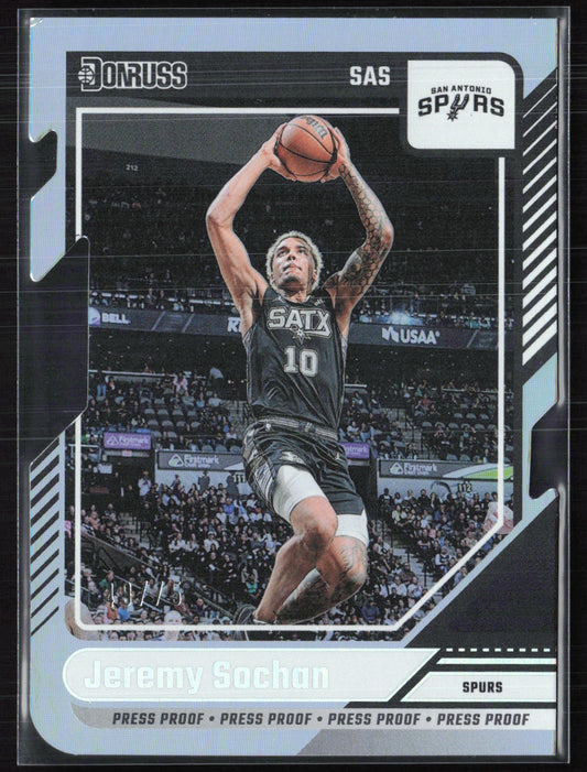 Jeremy Sochan /75 Press Proof