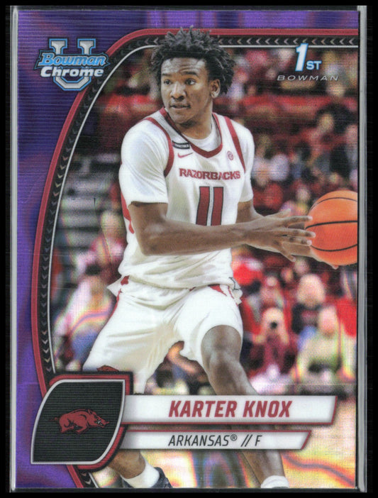 Karter Knox 1st Bowman Purple Lava