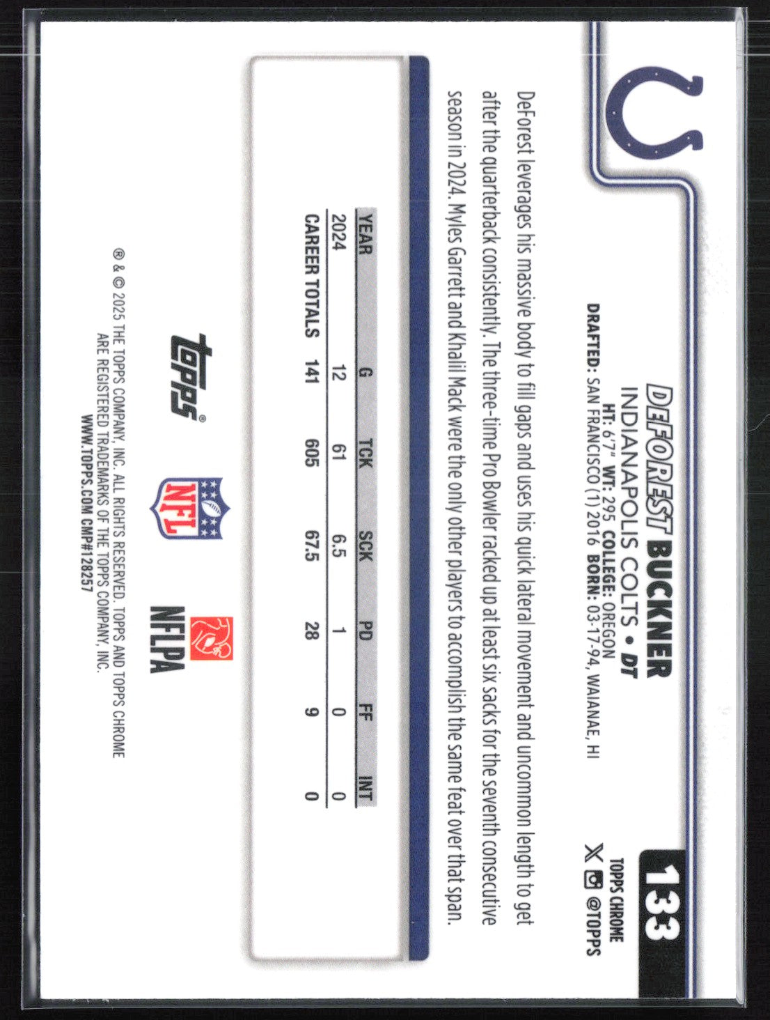 DeForest Buckner Pulsar Refractor