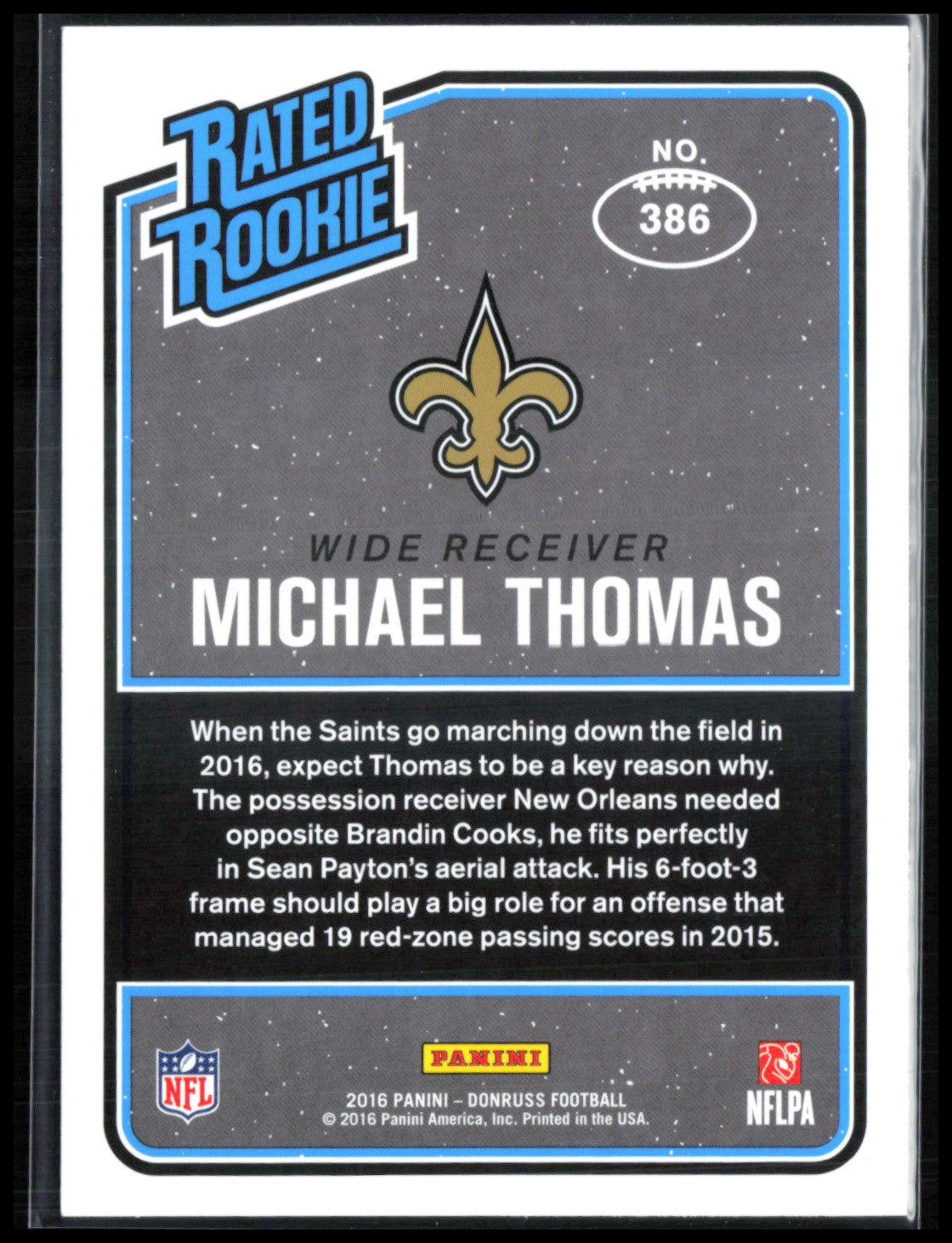Michael Thomas RC 2016 Donruss Rated Rookie