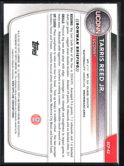 Tarris Reed Jr 1st Bowman Reptilian